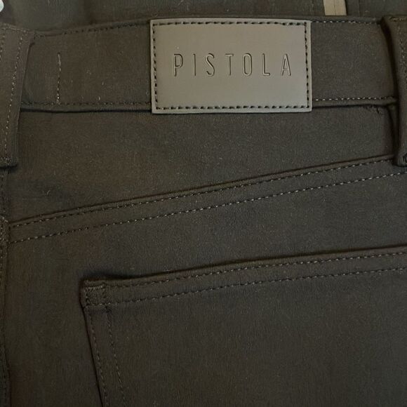 PISTOLA lennon high rise crop boot jeans in dark vinyl NWY Size 29 - Picture 12 of 12